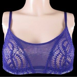 Victoria’s Secret Very Sexy Purple Lace Bralette soft underwired bra 32DD